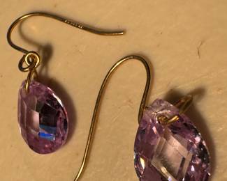 14K Gold & CZ Earrings