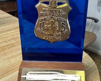 FBI Service Plaque