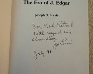 "The Era of J. Edgar" Autographed by Joseph D. Purvis