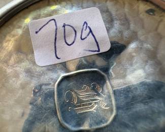 Sterling Silver Monogrammed Coasters (4 = 70gms)