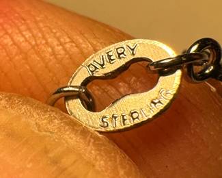 Sterling Silver Necklace with Sterling Silver Cross Pendant