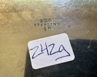 Sterling Silver Monogrammed Bread Plate (242gms)