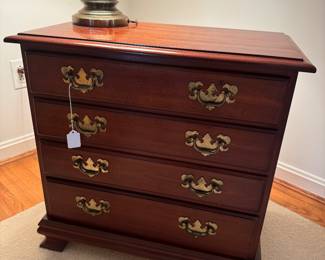 Mahogany 4 Drawer Side Table 