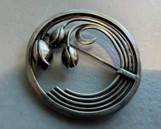 Georg Jensen Sterling Silver Pin