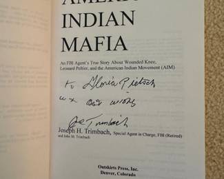 "American Indian Mafia" Autographed by Joseph H. Trimbach