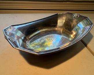 Sterling Silver Monogrammed Bread Bowl (110gms)