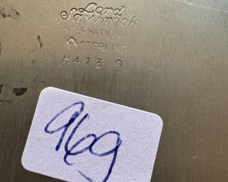 Sterling Silver Monogrammed Plate (96gms)