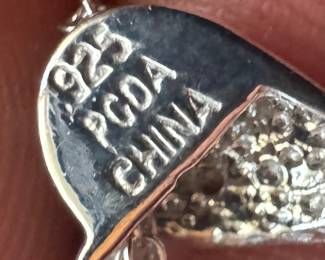 Sterling Silver Necklace with Sterling Silver Heart Pendant