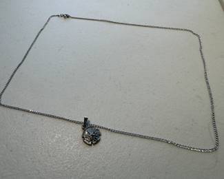 Sterling Silver Necklace with Sterling Silver Pendant