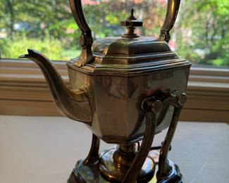 Tiffany & Co. Sterling Silver Monogrammed Hot Water Kettle (3pc - 1659gms)