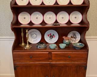 2 Drawer / 2 Door China Cabinet (14"D x 42"W x 66"H)