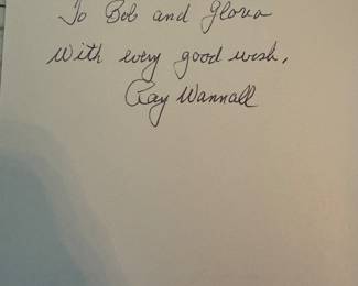 "The Real J. Edgar Hoover, For the Record" Autographed by Ray Wannall