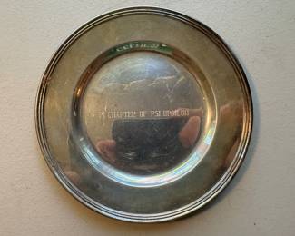 Sterling Silver Monogrammed Plate (96gms)