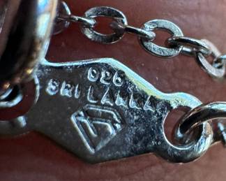 Sterling Silver Necklace with Sterling Silver Heart Pendant