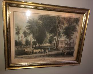 Antique Yale University print