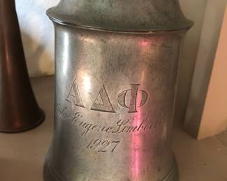 Alpha Delta Phi 1927 pewter tankard 