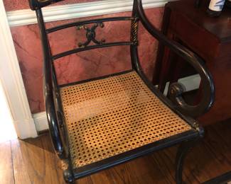 Other of the pair of Regency chairs