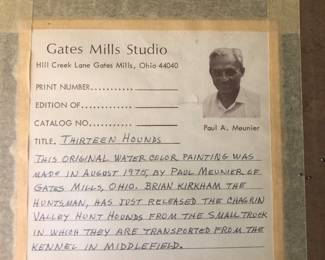 Forgot to picture Paul Meunier Gates Mills painting