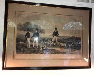 Antique English print The Merry Beaglers published 1845