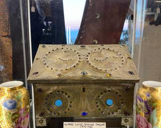 Alfred Daguet Art Nouveau Jeweled Casket 