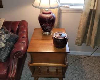 Vintage end Table, McCoy Cookie Jar