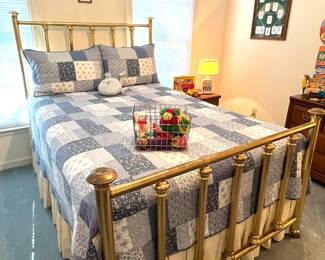 Full Size Brass Bed 