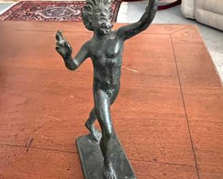 Bronze Sculpture Dancing Faun 6”