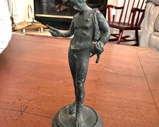 Narcissus Bronze Sculpture 6”