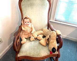 Rocking Chair- Antique Doll 