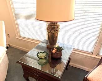 Brass Lamp - Side Table 