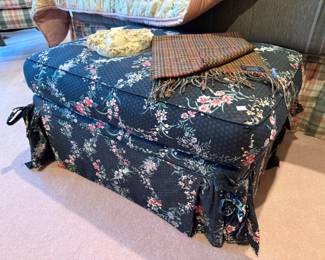Floral ottoman