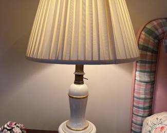 Porcelain ivory Lenox lamps