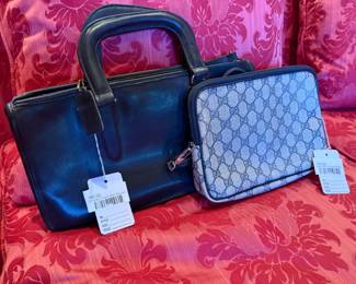 Vintage Coach slim satchel, Gucci GG crossbody bag