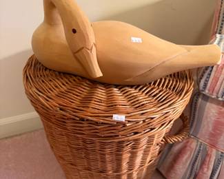 Wood goose decoy