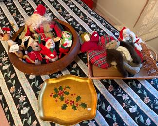 1971 Annalee candle mouse, 1971 Annalee shelf Rudolph
