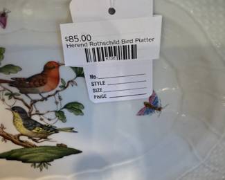 Herend Rothschild bird platter