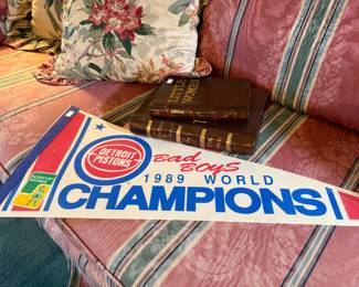 Detroit Pistons 1989 World Champions Bad Boys pennant
