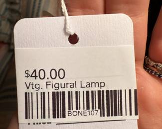 Vintage figural lamp