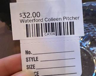 Waterford Colleen pitcher