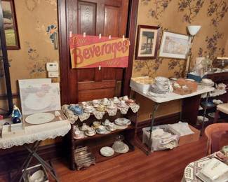 OLD BEVERAGE CLOTH SODA BANNER