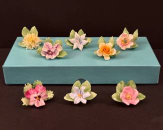 77 VintageRoyalAdderleyPorcelainPlaceCardHolders
