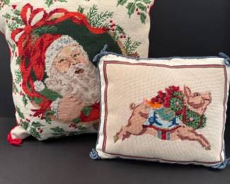 79 VintageNeedlepointPillowsPeterAshe