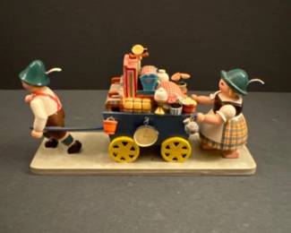 8 VintageWendtandKuhnEastGermanyErzgebirgeWoodPeddlersCart