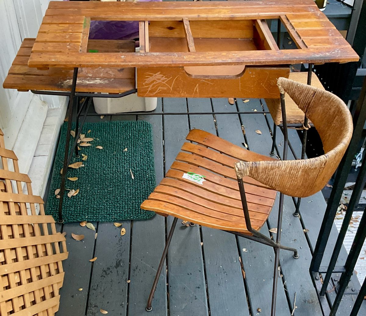 Desk and chair from the attic