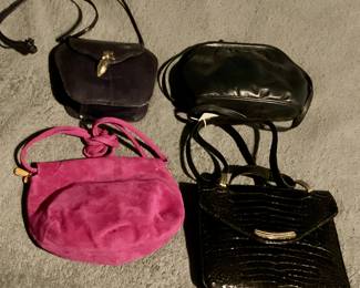Designer purses, Anne Kline, Salvador Ferragamo, Sacks Fifth Avenue, Palomo Picasso and others