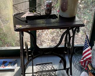 Singer sewing machine base