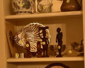 Books and decor items