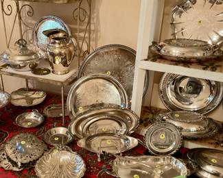 Lots of silver plated items