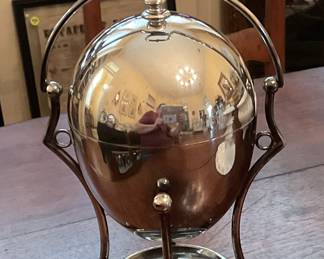 Egg cooker silver plated 