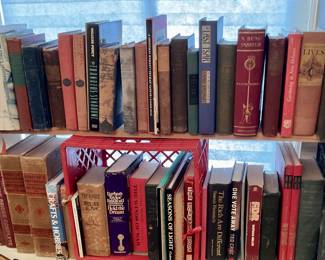 Lots of antique books